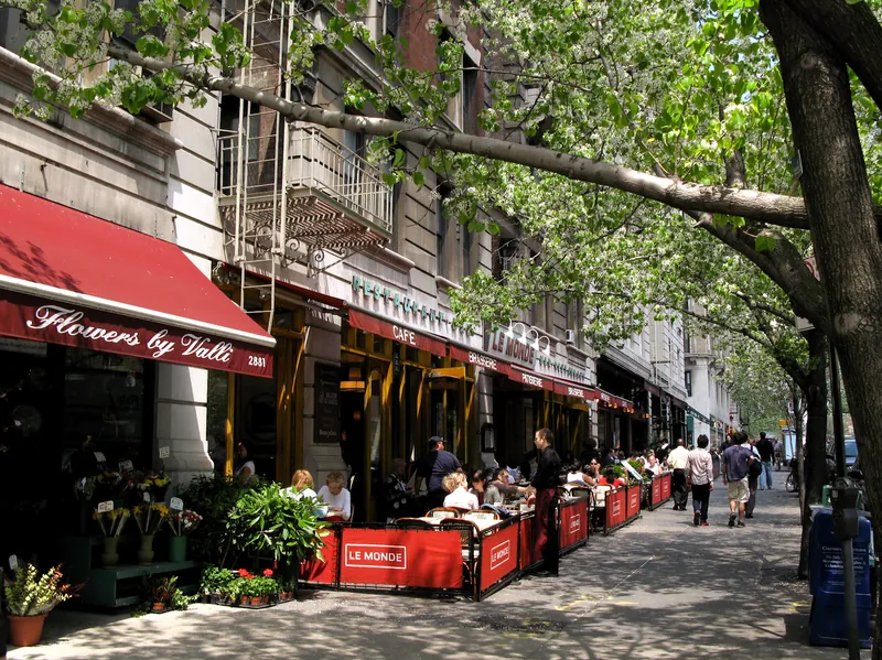Upper West Side shopping district in New York