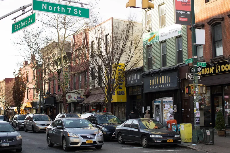 Storefronts along Bedford Avenue at North 7th Street